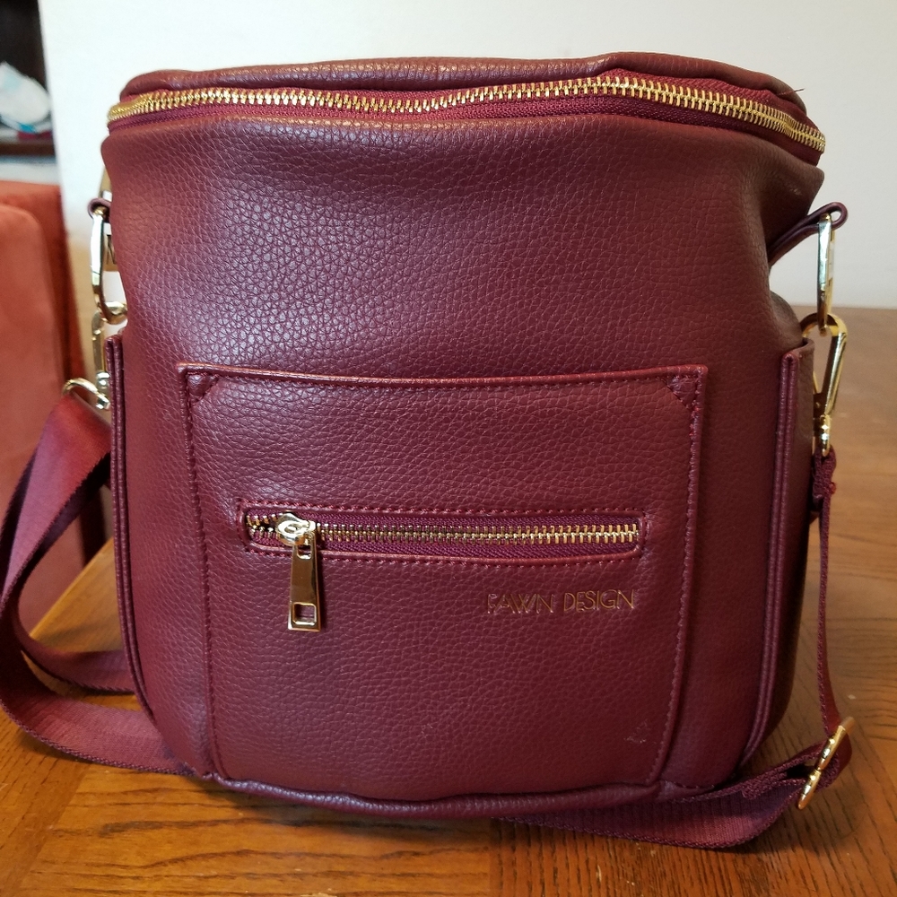 Maroon Mini Fawn Design Bag
